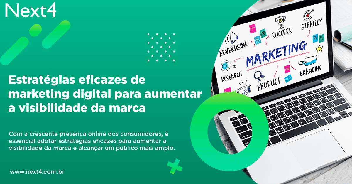 Estratégias eficazes de marketing digital para aumentar a visibilidade da marca.