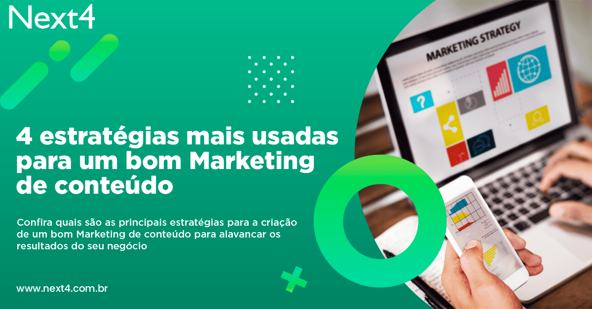 4 estratégias mais usadas para um bom Marketing de conteúdo