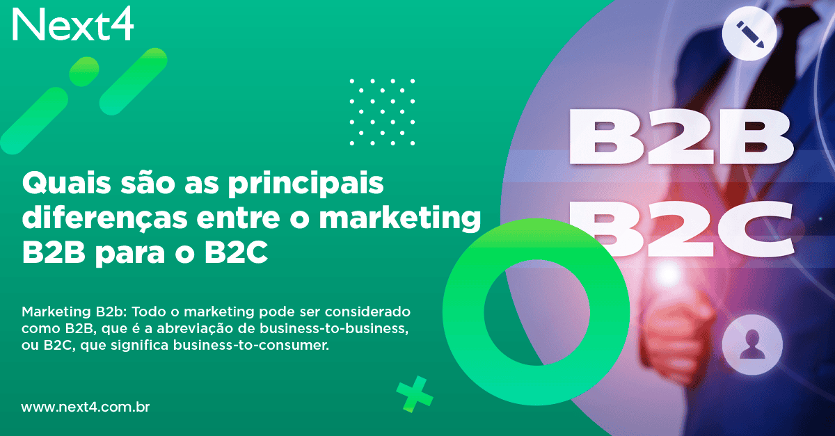 Quais são as principais diferenças entre o marketing B2B para o B2C