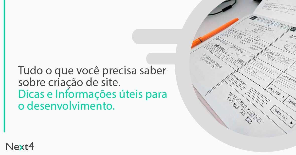 Tudo o que você precisa saber sobre criação de site. Dicas e Informações úteis para o desenvolvimento