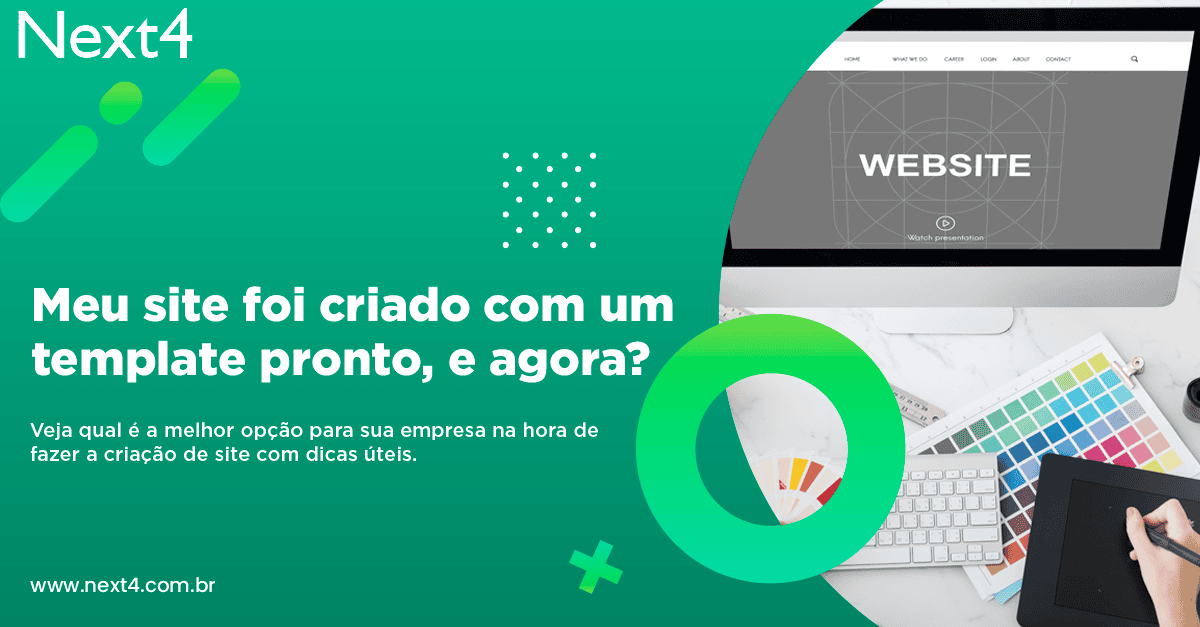 Meu site foi criado com um template pronto, e agora?