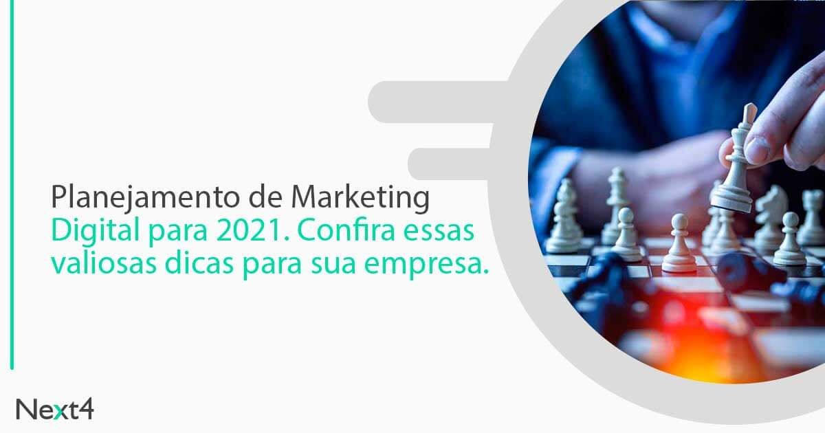 Planejamento de Marketing Digital para 2021