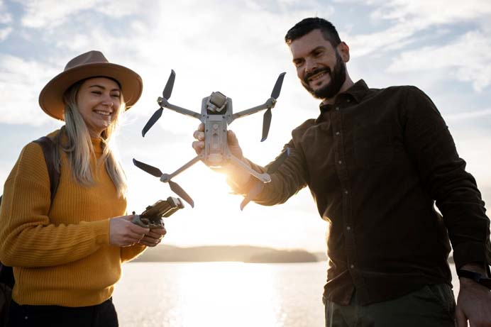 eficiencia na análise com drones